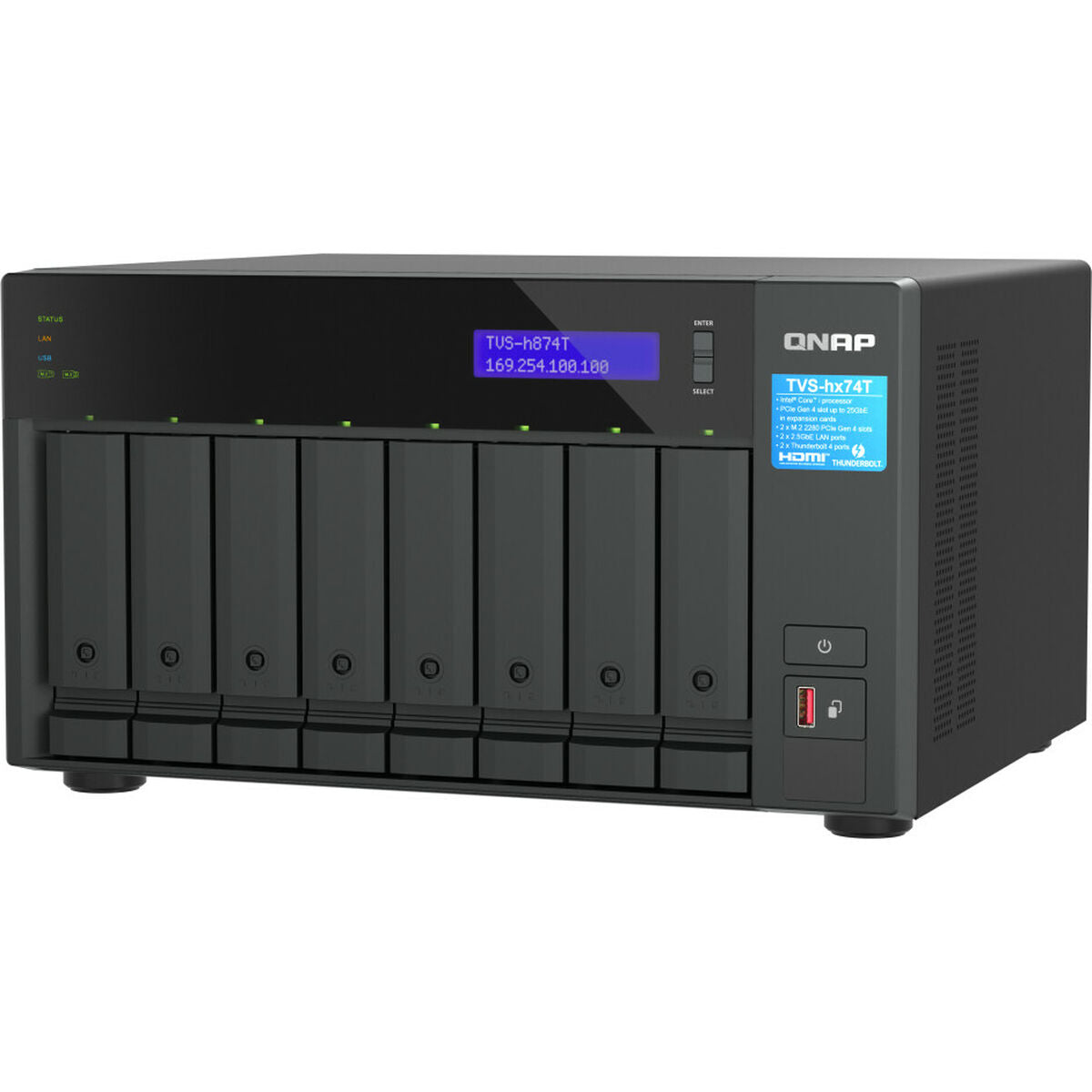 8-bay QuTS hero NAS i7 12-core