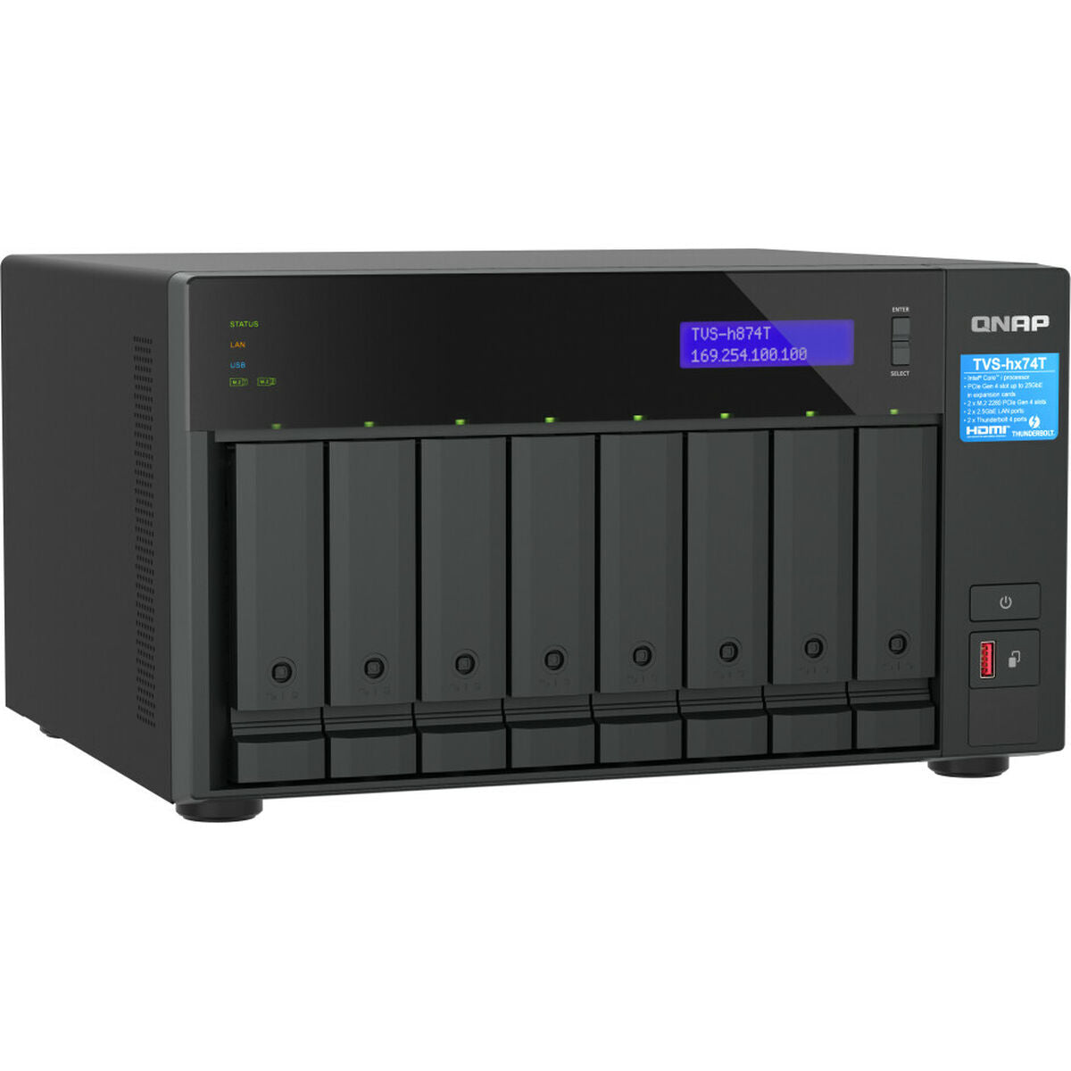 8-bay QuTS hero NAS i7 12-core