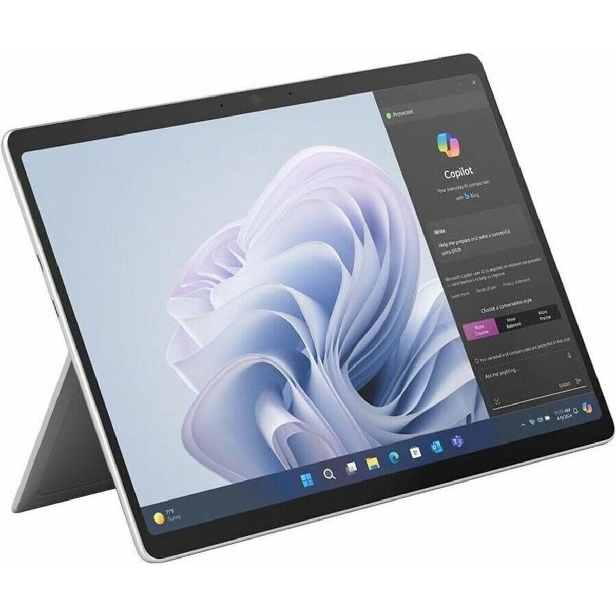 MICROSOFT Surface Pro 10 5G - Intel Core Ultra 5 135U - 13p - 16Go - 256Go - W11P - LTE 5G - Platine - Tablette - Hybride 2-en-1