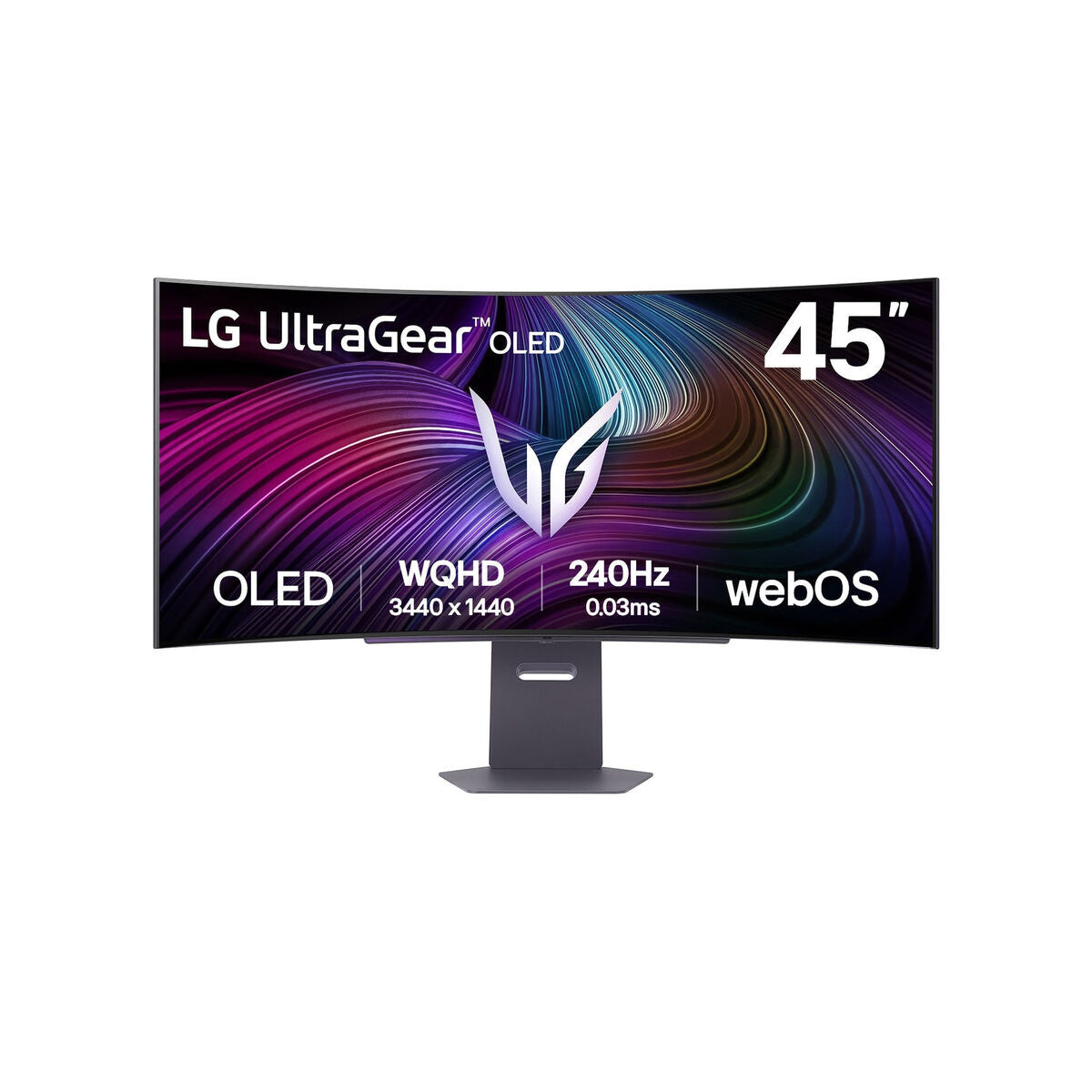 LG Ecran OLED incurvé - 45p - 3440x1440 - 240 Hz - 0.03 ms - 1300 cd/m2 - HDR400 - USB-C - HDMI - DisplayPort - Haut Parleurs