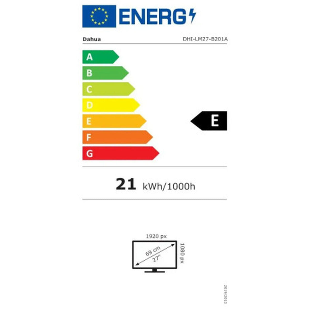 DAHUA DHI-LM27-B201A - Ecran LED - 27p - 1920 x 1080 FHD 100Hz - 5ms - IPS - HDMI VGA DP HAS - Moniteur