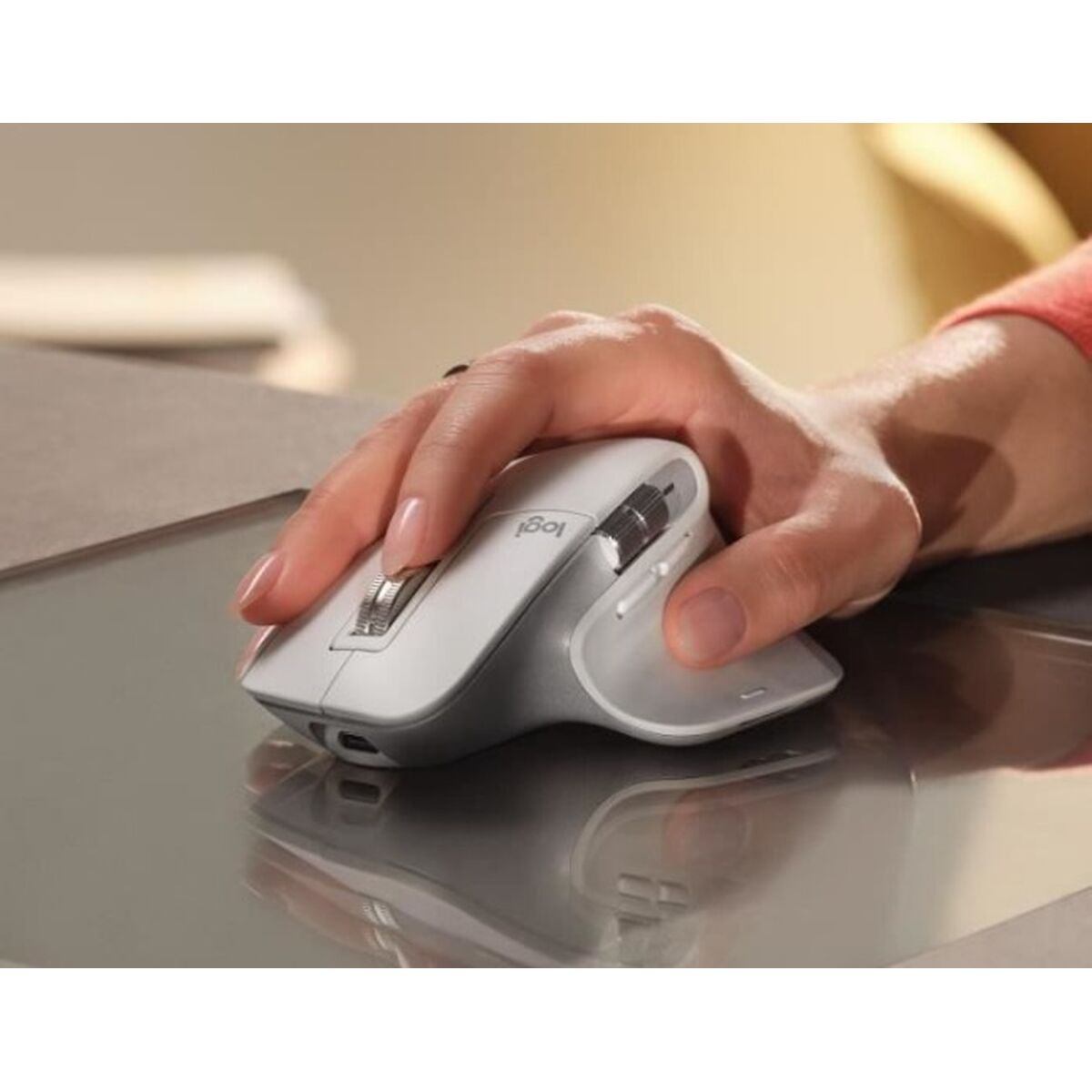 LOGITECH Master Series MX Master 3S Mouse ergonomic optical 7 buttons wireless Bluetooth 2.4 GHz Bolt USB receiver