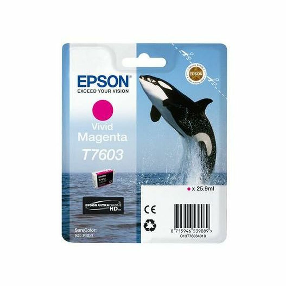 EPSON 5LB T7603 ink cartridge vivid magenta high capacity 25 9ml 1356 pages 1-pack