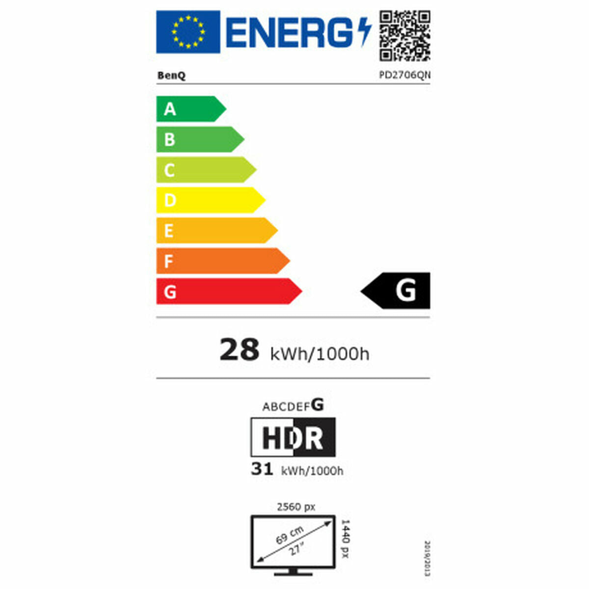 Benq Ecran 27" BenQ DesignVue PD2706QN
