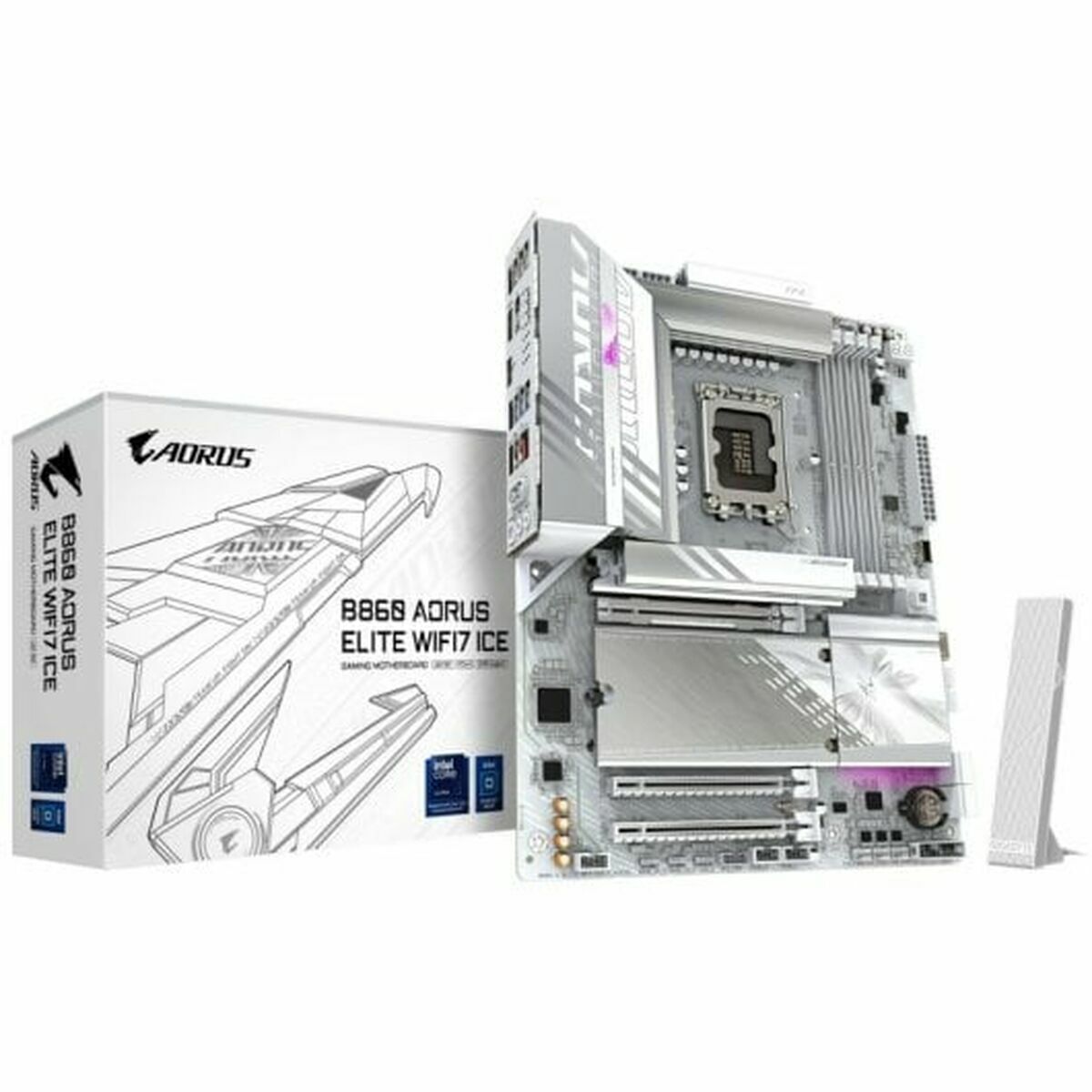 GIGABYTE B860 AORUS ELITE WIFI7 ICE Intel B860 LGA 1851 (Socket V1) ATX