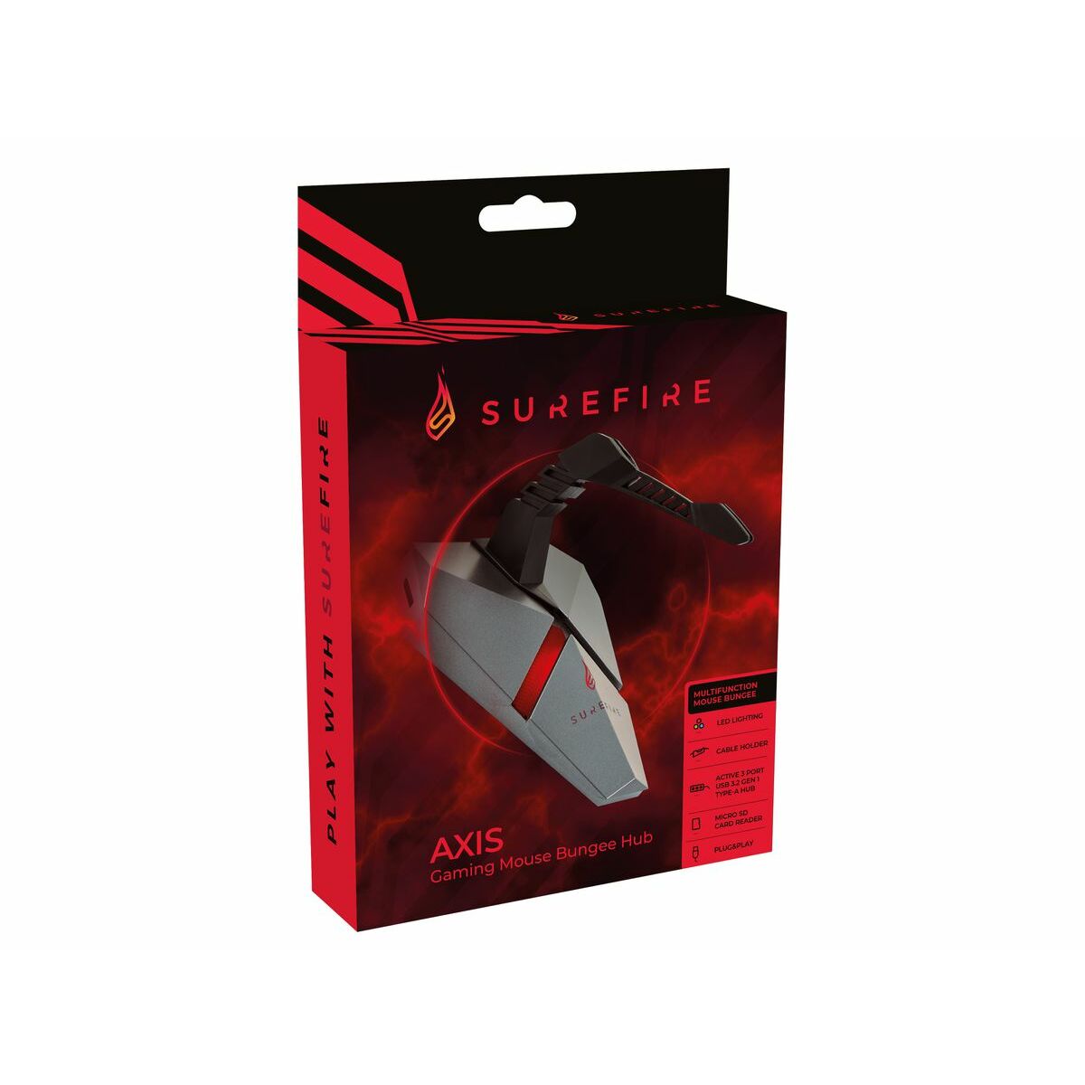 VERBATIM SUREFIRE AXIS GAMING MOUSE BUNGEE HUB WCF (P)