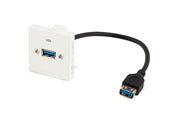 TESCA - Plastron LEGRAND USB-C 3 F vers USB-C 3 M de 2 m
