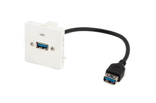TESCA Plastron LEGRAND USB A 3.0 F vers USB A 3.0 F de 0,2 m
