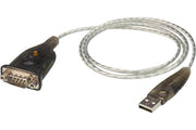 ATEN Convertisseur USB vers série (100 cm) - Noir - Métallique - 1 m - USB Type-A - DB-9 - Mâle - Mâle