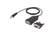 ATEN UC485 câble Série Noir 1,2 m USB Type-A DB-9