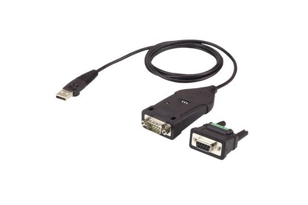ATEN UC485 câble Série Noir 1,2 m USB Type-A DB-9