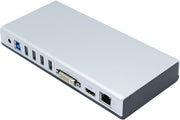 Docking Station DisplayLink USB-A/C HDMI & DVI Audio LAN Hub 6 ports USB-A