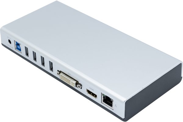 Docking Station DisplayLink USB-A/C HDMI & DVI Audio LAN Hub 6 ports USB-A