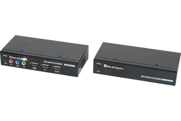 Deport KVM DVI/USB 2.0/Audio sur 2 x CAT5 50m