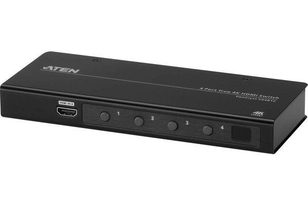 Commutateur HDMI True 4K a 4 ports - HDMI - Métal - Noir - 60 Hz - 3 m - 18 Gbit/s