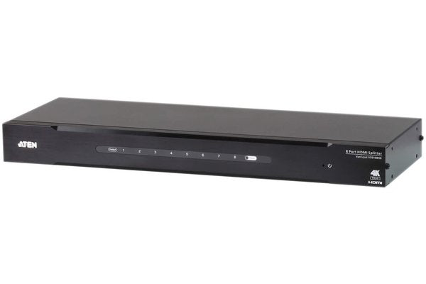 Répartiteur HDMI True 4K a 8 ports - HDMI - 8x HDMI - 4096 x 2160 pixels - Noir - Métal - 4K Ultra HD