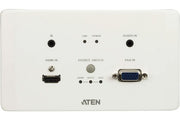 ATEN VE2812AEUT plaque murale HDBaseT HDMI et VGA