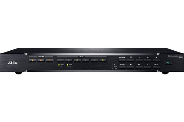 ATEN VP2730 commutateur 7 entrées/3 sorties : DisplayPort, HDMI, VGA, HDBaseT