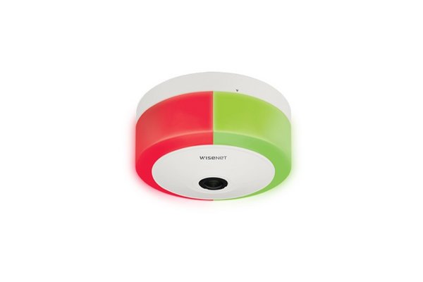 Hanwha TNF-9010 caméra de sécurité Caméra de sécurité IP Intérieure 3008 x 3008 pixels Plafond/mur