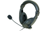 Casque-micro stéréro jack 3.5 mm noir