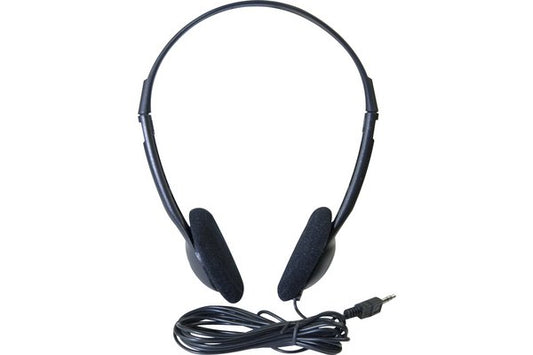 Casque Stéréo Eco Jack 3.5 mm noir (5 m)