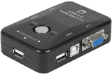 Mini kvm switch vga/usb 2 ports