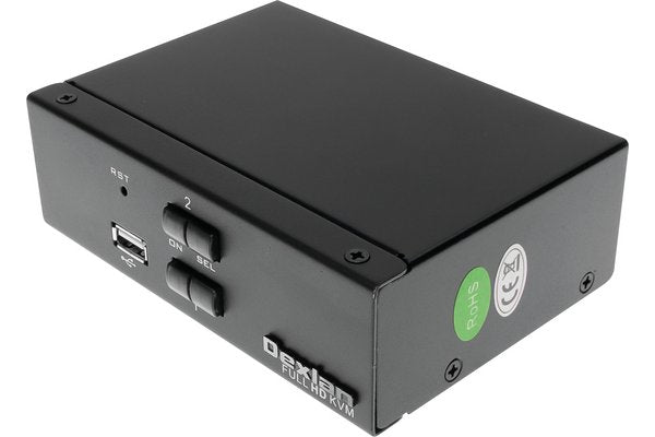 DEXLAN KVM switch 2 ports HDMI 4K / USB / Audio + câbles