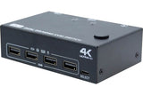 Switch KVM 2 ports double écran 4K Hybride - DisplayPort + HDMI / USB 3.0