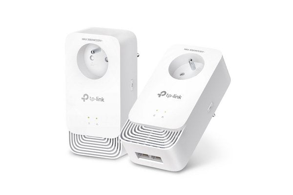 TP-LINK PG24005P Kit CPL G.hn 2400Mbps avec prise Gigogne- Pack de  2