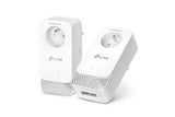 TP-LINK PG24005P Kit CPL G.hn 2400Mbps avec prise Gigogne- Pack de  2