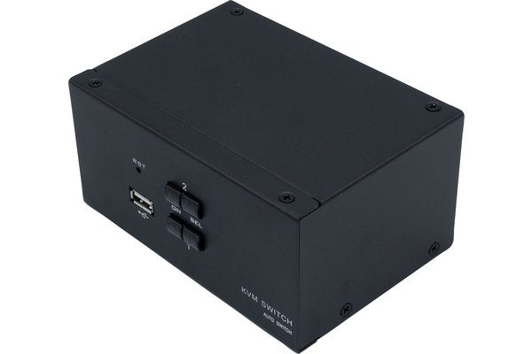 DEXLAN KVM Switch Double écran DP 4K/USB/Audio 2 ports