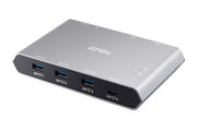 ATEN US3342 commutateur écran, clavier et souris Argent