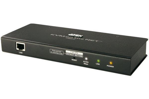 Acces partagé 1 local/distant - Commutateur KVM VGA a un port sur IP (1920 x 1200) - 1920 x 1200 pixels - Ethernet/LAN - Grille de montage - 7,26 W - Noir