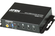 "ATEN Convertisseur HDMI-VGA avec convertisseur de format d’image - Convertisseur vidéo scaler - Noir - Métal - 1920 x 1200 pixels - 800 x 600,1024 x 768,1280 x "