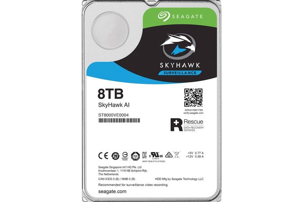 DD 3.5   SATA III SEAGATE SURVEILLANCE SkyHawk AI ST8000VE0004 -  8To