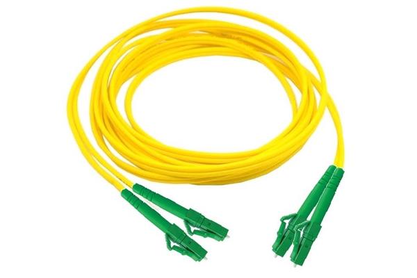 Jarretière optique monomode 9/125 OS2 LCAPC/LCAPC duplex zip, std, jaune, 1 m