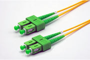 Jarretière duplex zip monomode SC-APC/SC-APC OS2 G652D jaune, 4 m