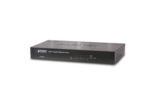 PLANET GSD-805 commutateur réseau Non-géré Gigabit Ethernet (10/100/1000) Noir