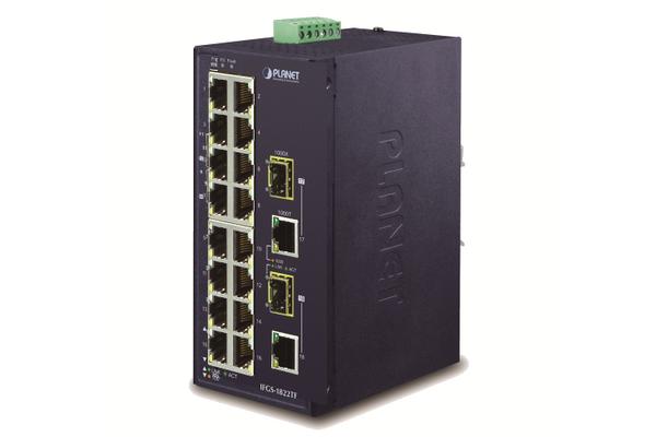 PLANET IFGS-1822TF commutateur réseau Non-géré Fast Ethernet (10/100) Bleu