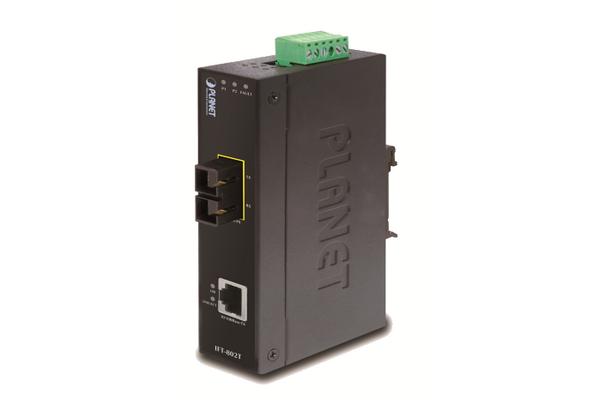 PLANET IFT-802TS15 convertisseur de support réseau 100 Mbit/s 1310 nm Monomode Bleu