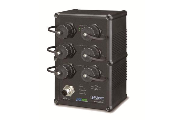 PLANET IGS-5227-6T commutateur réseau Géré L2+ Gigabit Ethernet (10/100/1000) Noir