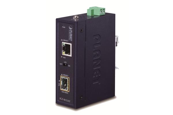 PLANET IGT-815AT convertisseur de support réseau 1000 Mbit/s Multimode, Monomode Bleu