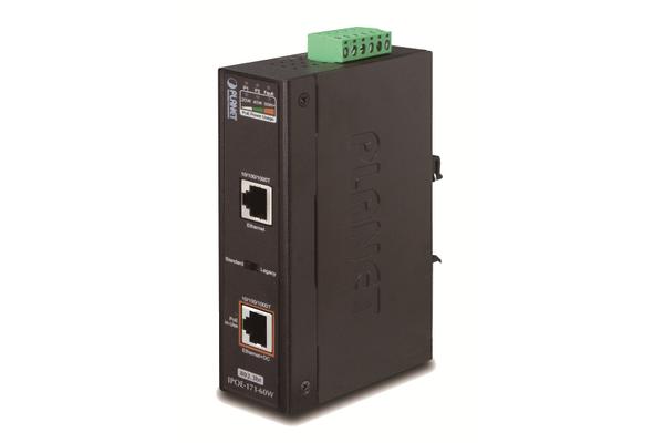 PLANET IPOE-171-60W commutateur réseau Gigabit Ethernet (10/100/1000) Connexion Ethernet, supportant l'alimentation via ce port (PoE) Bleu