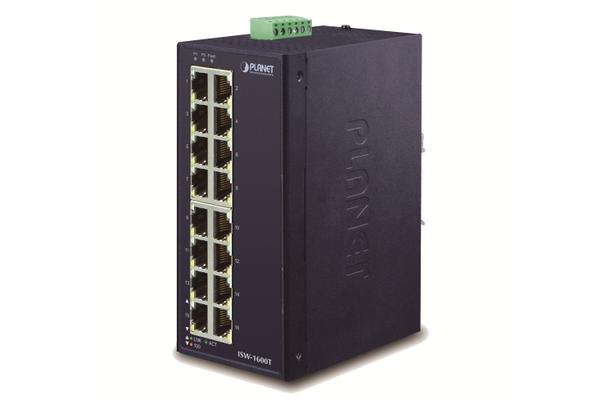 PLANET ISW-1600T commutateur réseau Non-géré Fast Ethernet (10/100) Bleu