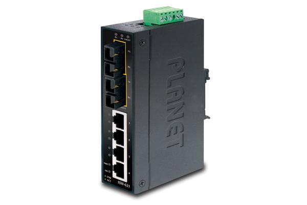 PLANET ISW-621 commutateur réseau Non-géré L2 Fast Ethernet (10/100) Noir