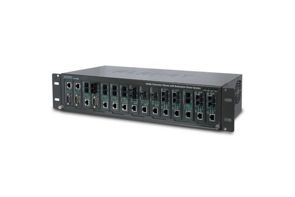 PLANET MC-1500R48 convertisseur de support réseau Interne Noir
