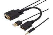 Convertisseur VGA avec audio stéréo vers DisplayPort