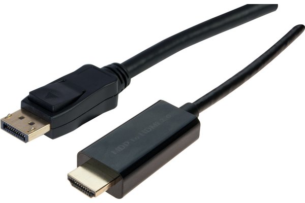 DEXLAN KVM Switch DisplayPort 4K/USB/Audio 4 ports + câbles