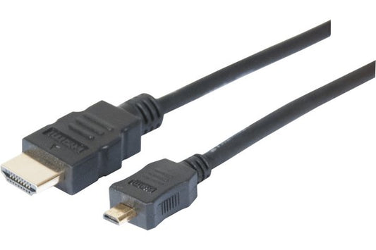 Cordon HDMI haute vitesse avec ethernet micro HDMI 1,00m