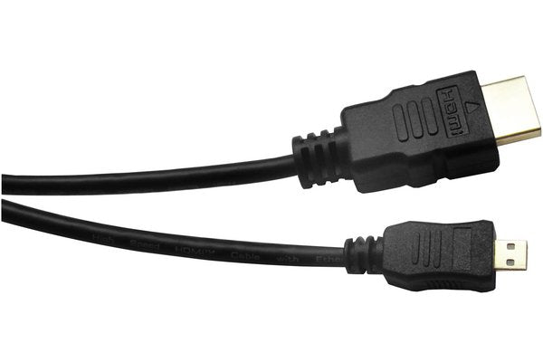 Cordon HDMI haute vitesse avec ethernet micro HDMI  5,00m